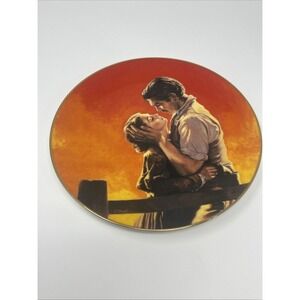 Vintage W.L. George Gone With The Wind Collector Plate FIERY EMBRACE 1st 1992